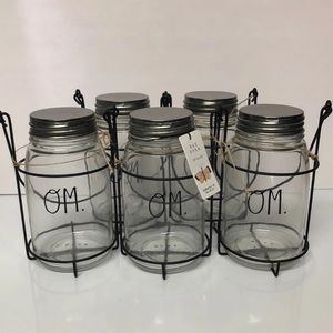 Rae Dunn “OM” hanging lanterns. Set of 5!!!